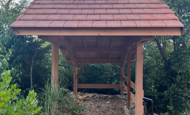 Création d'un abri de jardin à Villefontaine , Saint-Jean-de-Bournay, ETC CHARPENTES